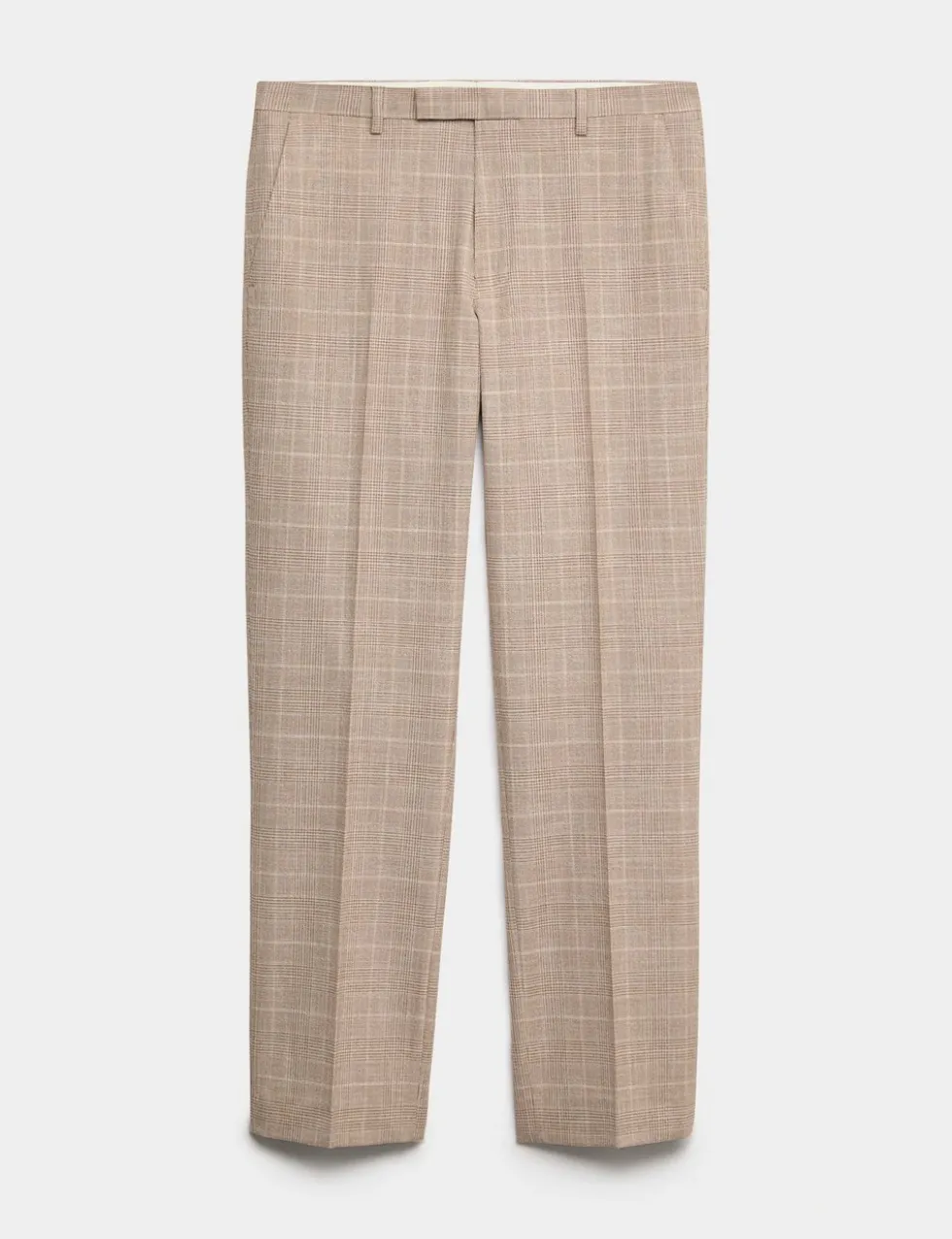Regular Fit Check Suit Trousers