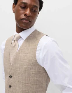 Regular Fit Check Waistcoat