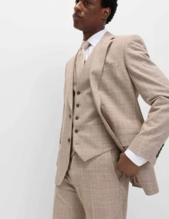 Regular Fit Check Waistcoat