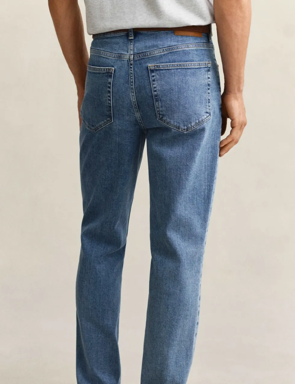 Regular Fit Clean Wash 5 Pocket Jeans
