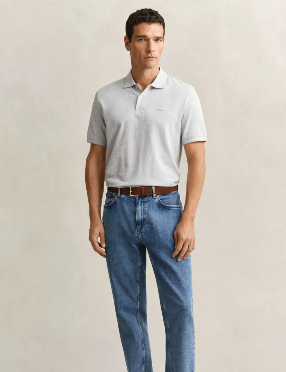 Regular Fit Clean Wash 5 Pocket Jeans