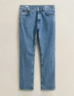 Regular Fit Clean Wash 5 Pocket Jeans