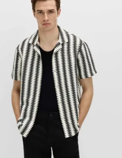Regular Fit Cotton Blend Short Sleeve Shirt