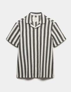 Regular Fit Cotton Blend Short Sleeve Shirt