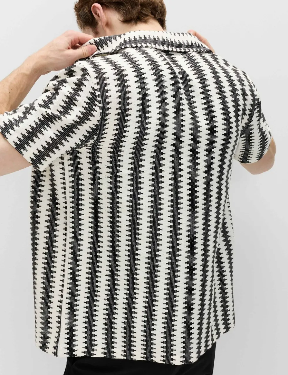 Regular Fit Cotton Blend Short Sleeve Shirt