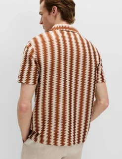 Regular Fit Cotton Blend Short Sleeve Shirt