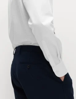 Regular Fit Cotton Blend Shirt & Tie Set