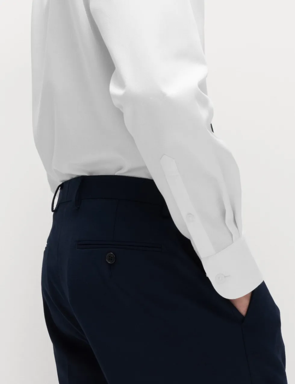 Regular Fit Cotton Blend Shirt & Tie Set
