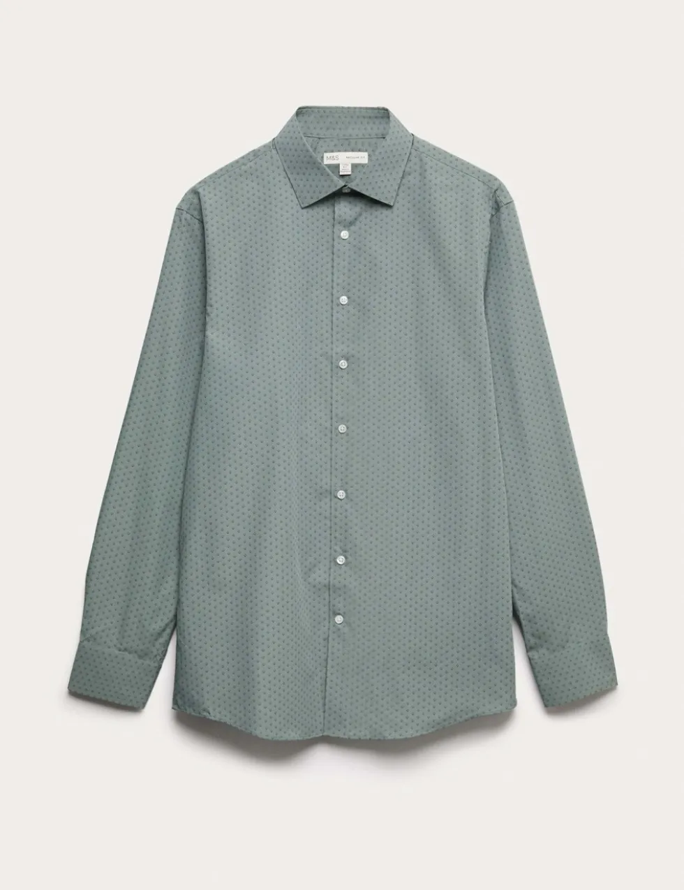 Regular Fit Cotton Blend Printed Shirt