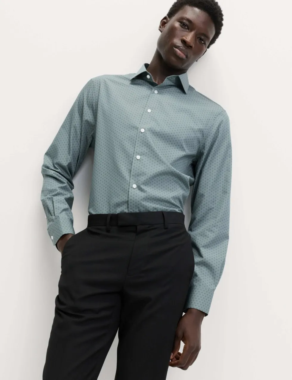 Regular Fit Cotton Blend Printed Shirt