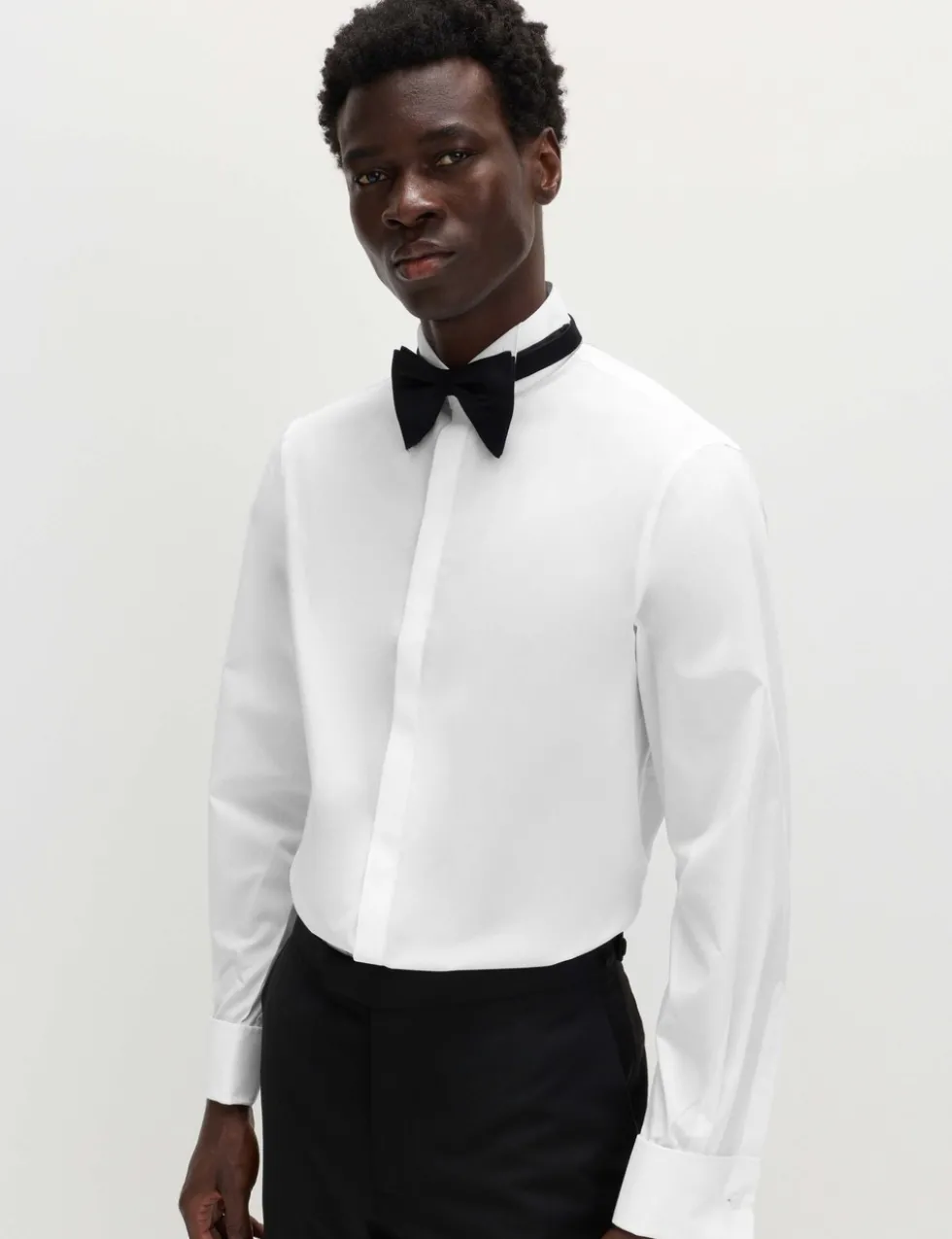 Regular Fit Cotton Blend Dress Shirt