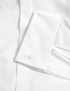 Regular Fit Cotton Blend Dress Shirt