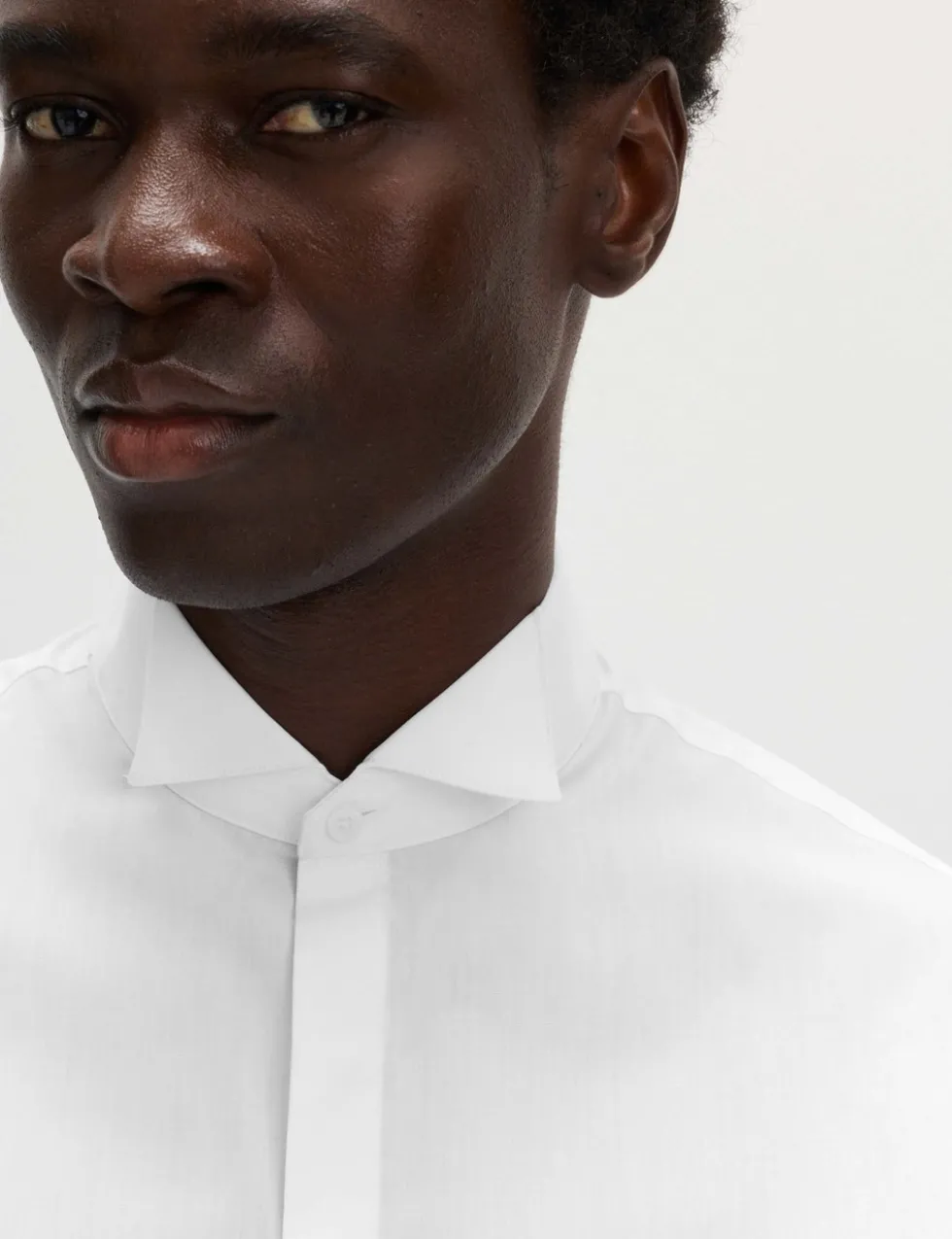 Regular Fit Cotton Blend Dress Shirt