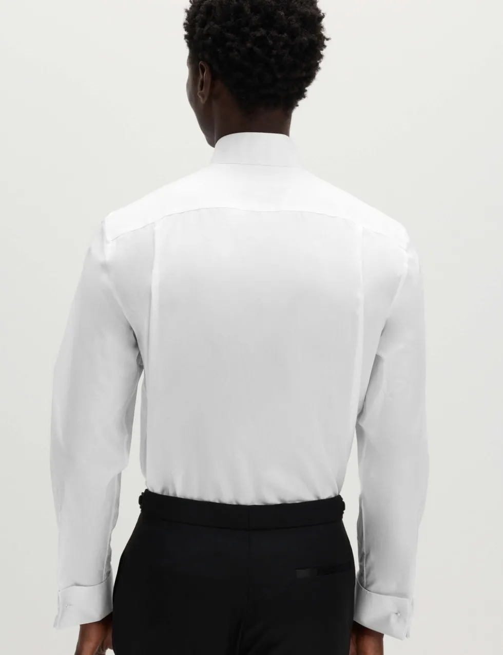 Regular Fit Cotton Blend Dress Shirt