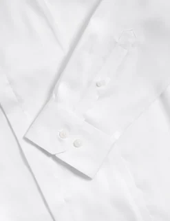Regular Fit Cotton Dress Shirt with Bow Tie