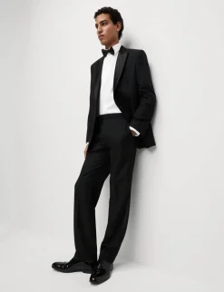 Regular Fit Cotton Dress Shirt with Bow Tie