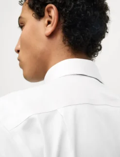 Regular Fit Cotton Dress Shirt with Bow Tie