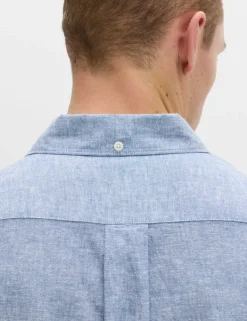 Regular Fit Cotton Linen Blend Shirt