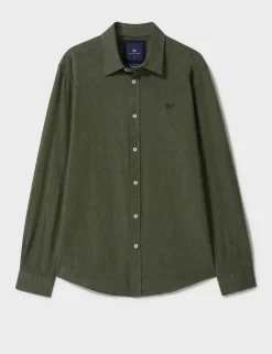 Regular Fit Cotton Linen Blend Shirt