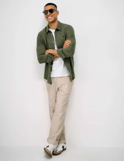 Regular Fit Cotton Linen Blend Shirt