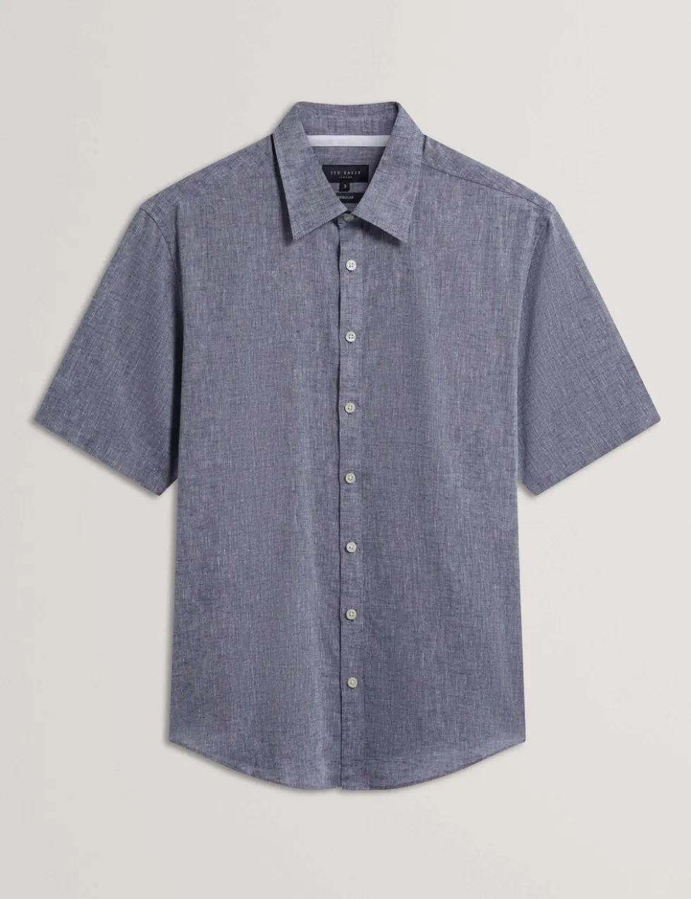Regular Fit Cotton Linen Blend Shirt