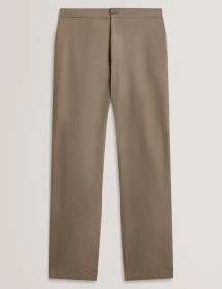 Regular Fit Cotton Linen Blend Chinos