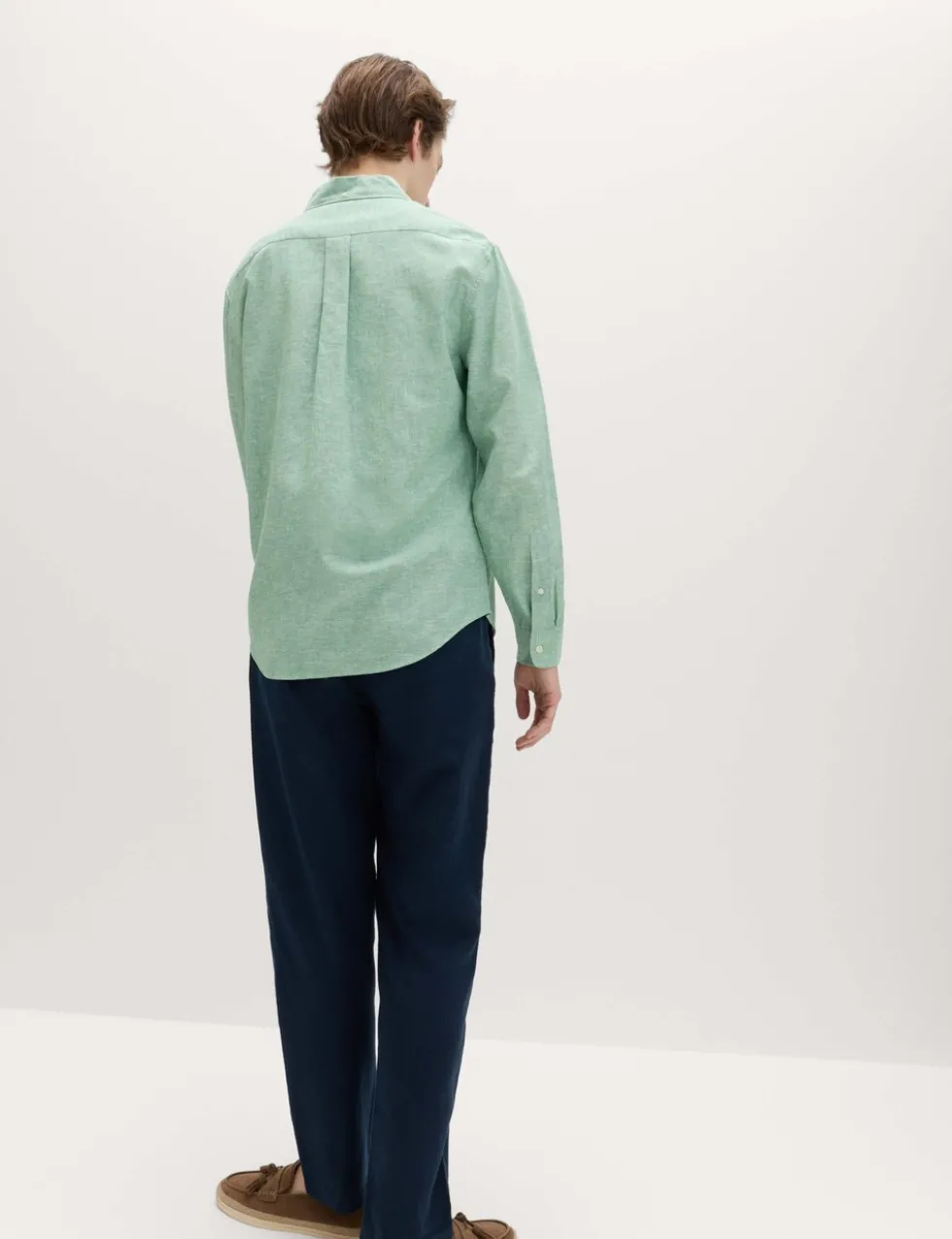 Regular Fit Cotton Linen Blend Shirt