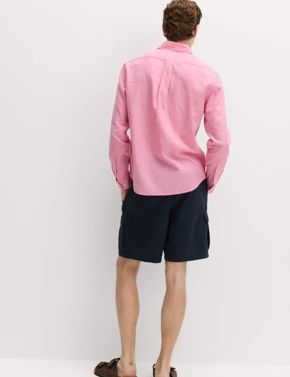Regular Fit Cotton Linen Blend Shirt
