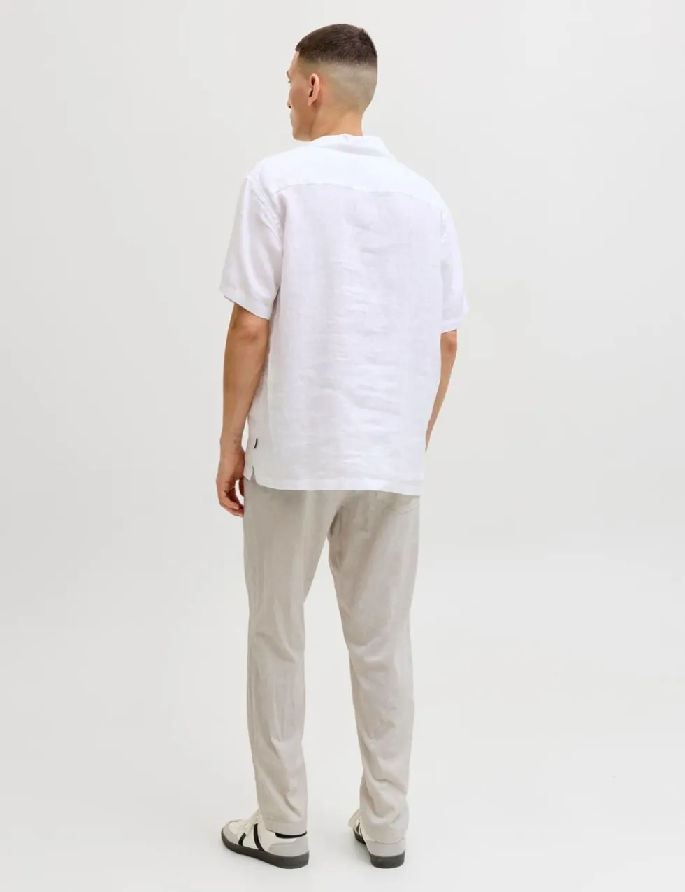 Regular Fit Cotton Linen Blend Joggers
