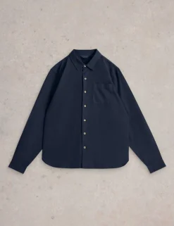 Regular Fit Cotton Linen Blend Shirt