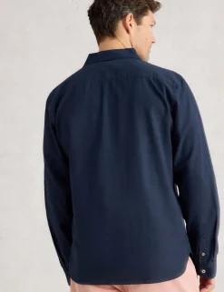 Regular Fit Cotton Linen Blend Shirt