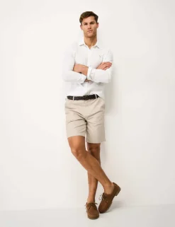 Regular Fit Cotton Linen Blend Shirt