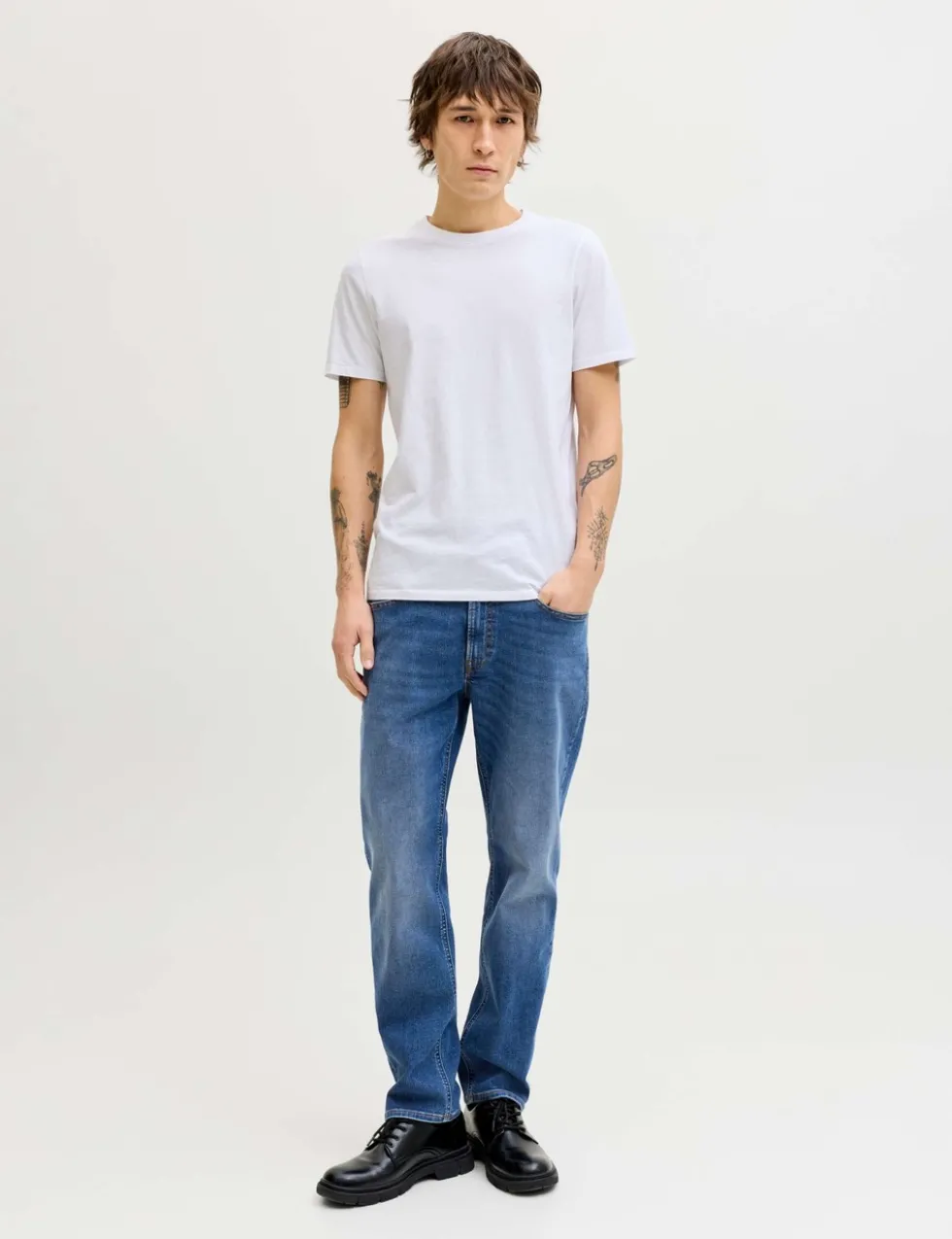 Regular Fit Cotton Rich Jeans