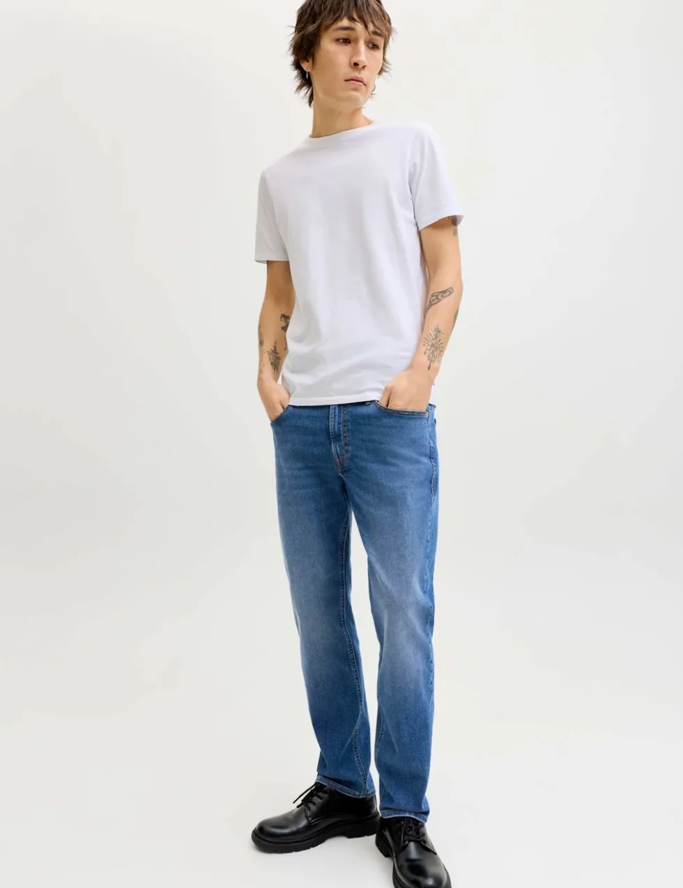 Regular Fit Cotton Rich Jeans