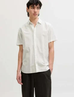 Regular Fit Cotton Rich Short Sleeve Shirt