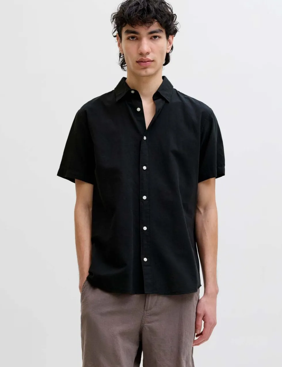 Regular Fit Cotton Rich Short Sleeve Shirt