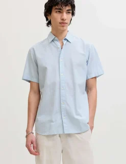 Regular Fit Cotton Rich Short Sleeve Shirt