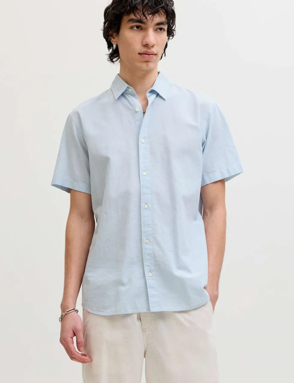 Regular Fit Cotton Rich Short Sleeve Shirt