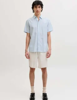 Regular Fit Cotton Rich Short Sleeve Shirt