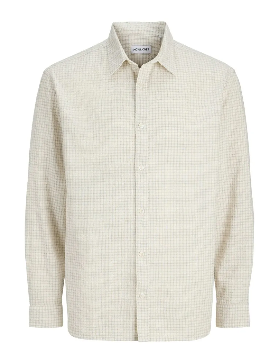 Regular Fit Cotton Rich Seersucker Checked Shirt
