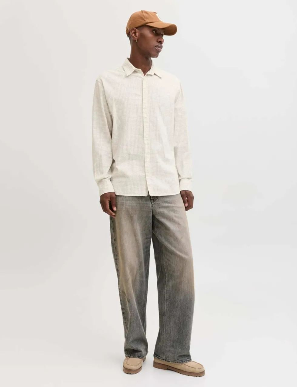 Regular Fit Cotton Rich Seersucker Checked Shirt