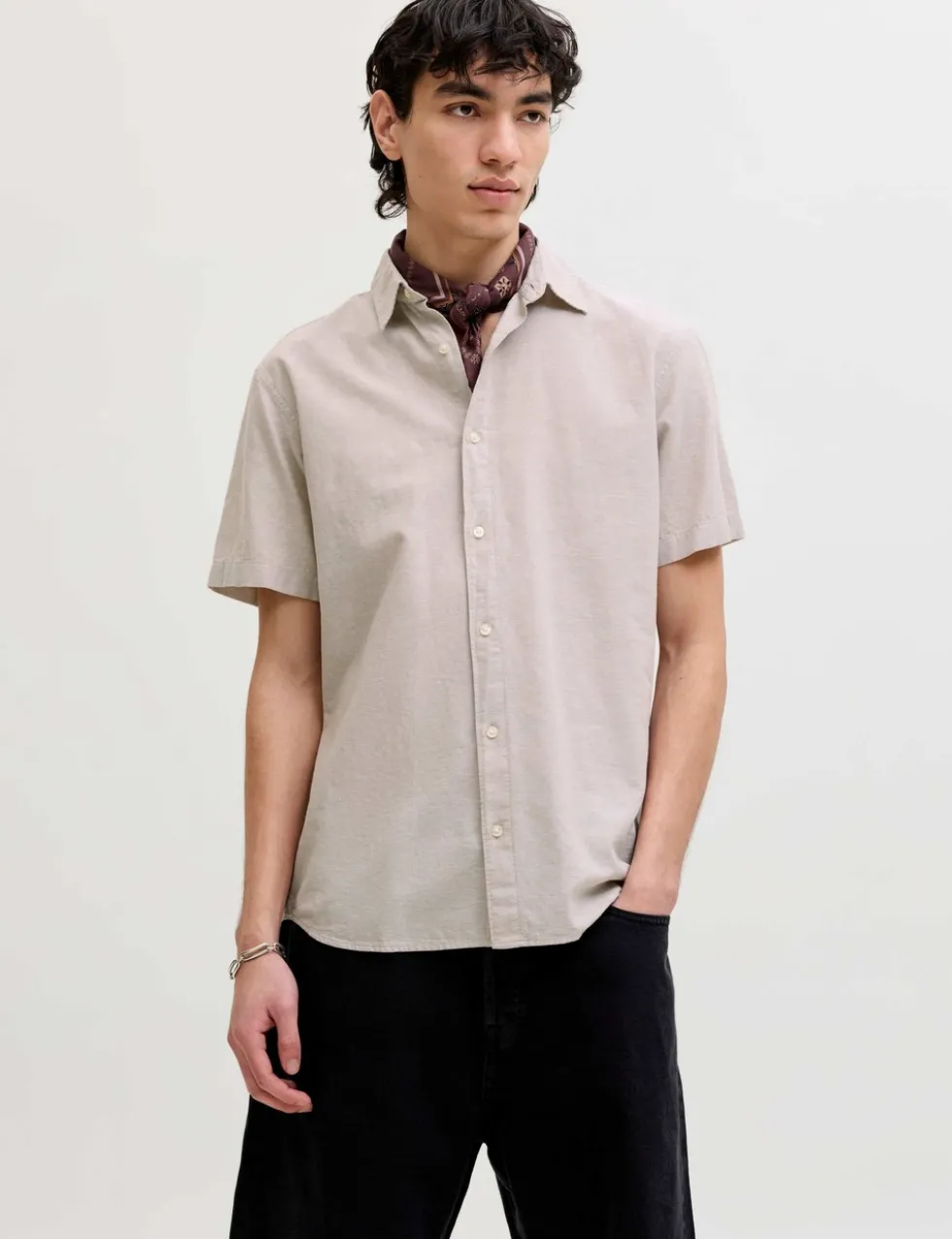 Regular Fit Cotton Rich Short Sleeve Shirt