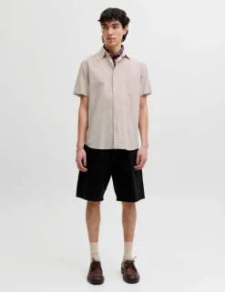 Regular Fit Cotton Rich Short Sleeve Shirt