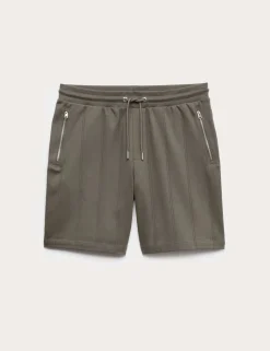 Regular Fit Cotton Rich Textured Shorts
