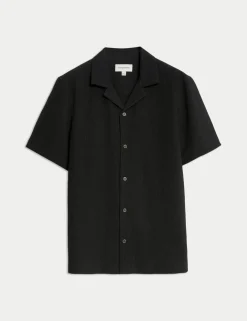 Regular Fit Crinkle Seersucker Shirt