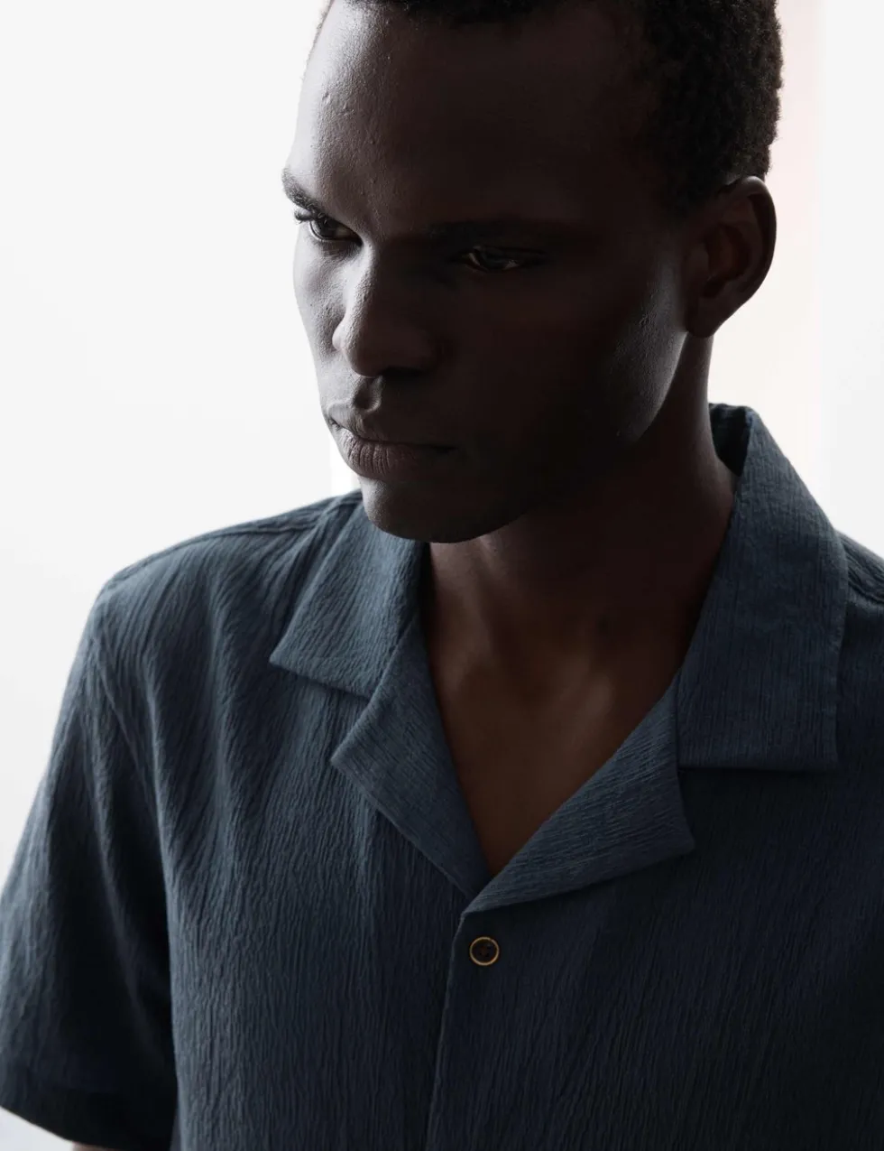 Regular Fit Crinkle Seersucker Shirt