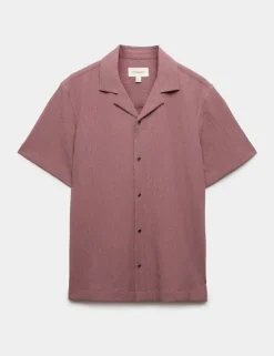 Regular Fit Crinkle Seersucker Shirt
