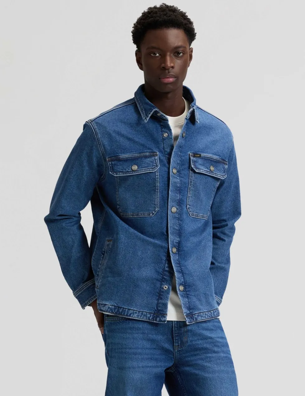 Regular Fit Denim Overshirt