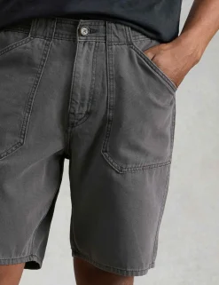 Regular Fit Denim Utility Shorts