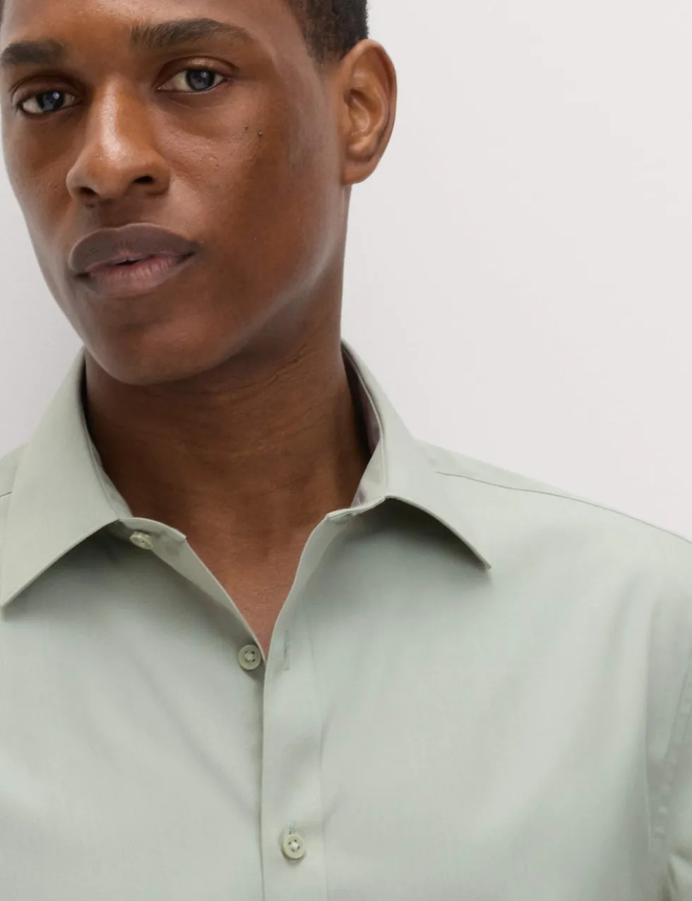 Regular Fit Easy Iron Cotton Blend Shirt